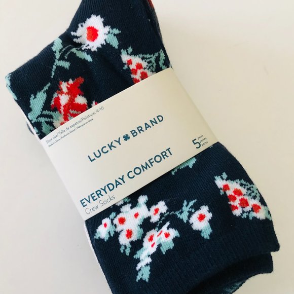Lucky Brand Accessories - LUCKY BRAND 5 Pair Crew Socks NWT